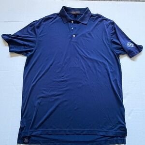 Peter Millar Summer Comfort Polo Men's Large Blue